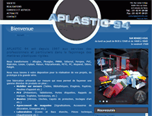 Tablet Screenshot of aplastic94.com